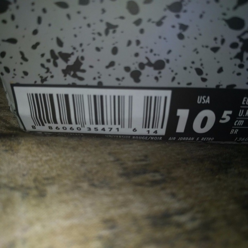 Air Jordan Retro 5 Universe Red "Authentic" - Picture 2 of 4
